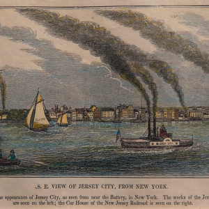 S.E. View of Jersey City from New York by Artist Unknown