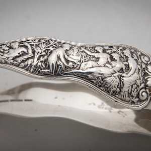 Untitled (Tiffany Asparagus Service Tongs) by Artist Unknown 