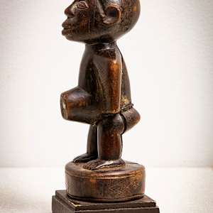 Untitled (African Bakongo Tribe Protective Male Statue) by Artist Unknown 