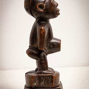 Untitled (African Bakongo Tribe Protective Male Statue) by Artist Unknown 