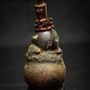 Untitled (African Wood Gourd) by Artist Unknown 