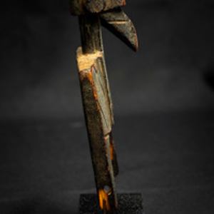 Untitled (Female Bird Wood Heddle Pulley) by Artist Unknown 