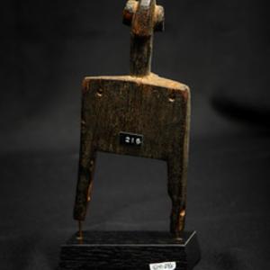 Untitled (Female Bird Wood Heddle Pulley) by Artist Unknown 