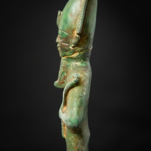 Untitled (Bronze Osiris Half Figure Statue) by Artist Unknown 