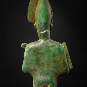 Untitled (Bronze Osiris Half Figure Statue) by Artist Unknown 