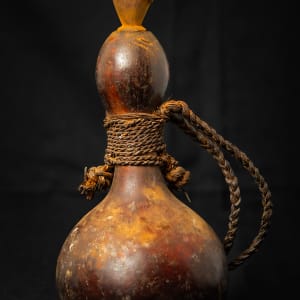 Untitled (Calabash Gourd from Kenya with Carved Human Head) by Artist Unknown 