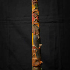 Untitled (Northwestern Tsimshian Indian Cedar Wood Totem) by Artist Unknown