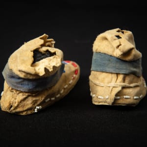 Untitled (Child's Beaded Moccasins) by Artist Unknown 