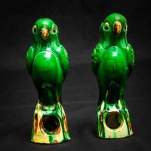 Untitled (Chinese Antique Sancai Parrots) by Artist Unknown 