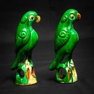 Untitled (Chinese Antique Sancai Parrots) by Artist Unknown 
