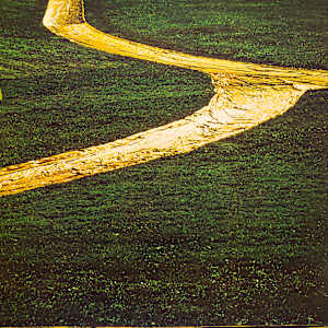 Untitled (Poster Wrapped Walkways, Loose Parks, Kansas City, Missouri) by Christo & Jeanne-Claude