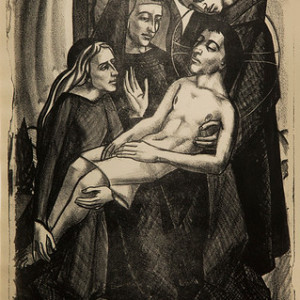 Stations of the Cross, No. XIII Jesus is Taken Down from the Cross by Constance Mary Rowe also known as Sister Mary of the  Compassion, O.P. 