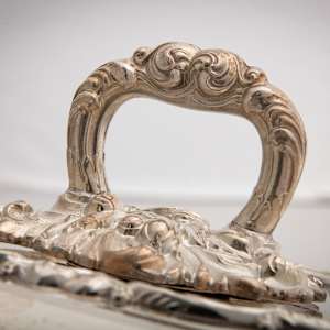 Untitled (Antique English Silver Covered Entree Serving Dishes) by Artist Unknown 