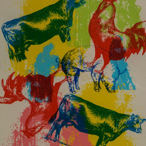 Untitled (Cows and Farm Animals) by Jennifer Hendersen
