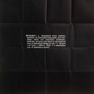 Four Titled Abstracts by Joseph Kosuth