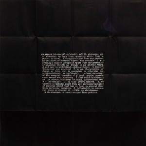Four Titled Abstracts by Joseph Kosuth 