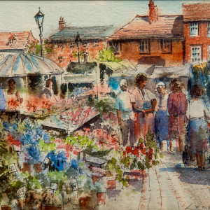 Untitled (British Farmer's Market Scene) by Lambert