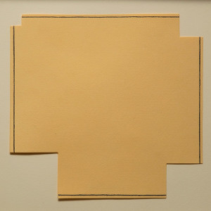 A Square with Four Squares Cut Away by Robert Mangold