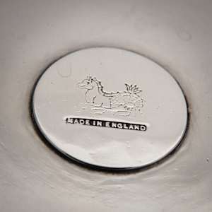 Untitled (Antique Round Footed English Lidded Silver Muffin Dish) by Artist Unknown 