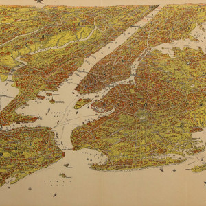 View of New York and Vicinity showing Good Automobile Roads by George J. Nostrand