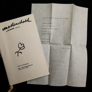 Unattended Lunches by Claes Oldenburg