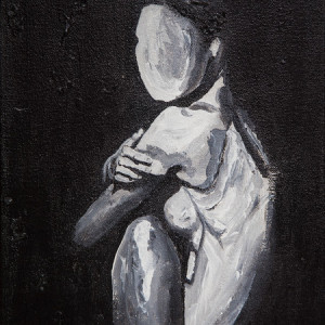 Untitled (Black and White Nude) by Kimberly Parra