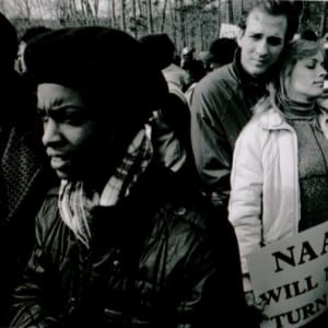 Anti-racism March. Forsyth County, Georgia, USA. 1987. by Eli Reed
