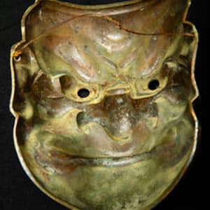 Untitled (Japanese Bronze Ressei Somen Mask) by Artist Unknown 