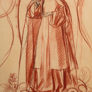 Cartoon for Our Lady of Fatima by Constance Mary Rowe also known as Sister Mary of the  Compassion, O.P.