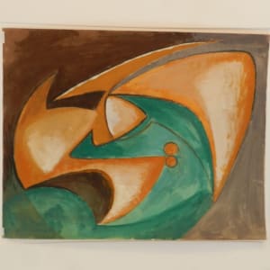 Untitled (Green and Brown) by Seymour Franks 