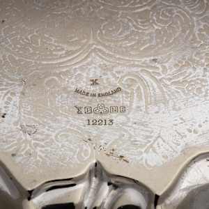Untitled (Vintage English Silver Footed Plate) by Artist Unknown 