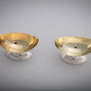 Untitled (Sterling Silver Salt Cellars) by Artist Unknown, Image 4.
