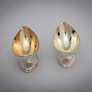 Untitled (Sterling Silver Salt Cellars) by Artist Unknown, Image 6.