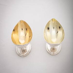 Untitled (Sterling Silver Salt Cellars) by Artist Unknown, Image 7.