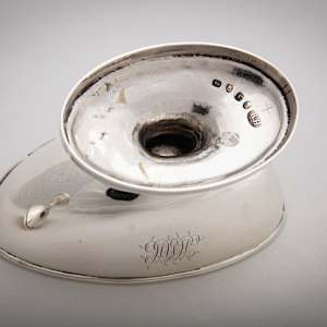 Untitled (Sterling Silver Salt Cellars) by Artist Unknown, Image 9.