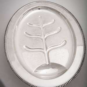 Untitled (Vintage Gadroon Silver Well and Tree Platter) by Artist Unknown, Image 5.