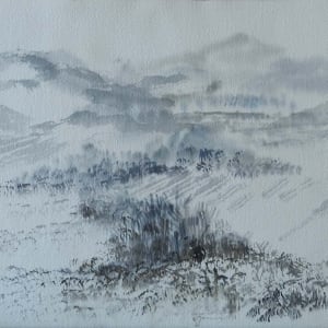 Untitled (Landscape-Mountain and Snow) by Anna Tefft-Siok 