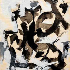 Untitled (Black and Beige) by Seymour Franks 