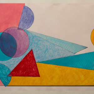 Pink Geometric by Marsha Tidy