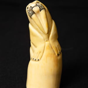 Untitled (Carved Walrus Tusk) by Artist Unknown 