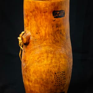 Untitled (Decorated Wood Container of the Turkana People) by Artist Unknown 