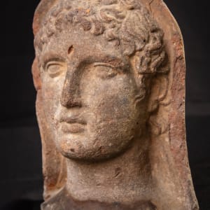 Untitled (Etruscan Terra-cotta Votive Head of Minerva) by Artist Unknown 