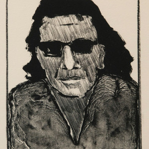 Self Portrait with Dark Glasses by Fritz Scholder