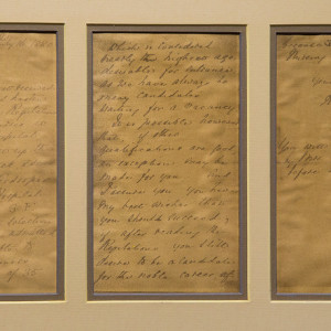 Untitled (Letter from Florence Nightingale certifying nursing program) by Florence Nightingale