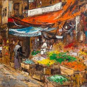 Newark Street Scene by George Schwacha
