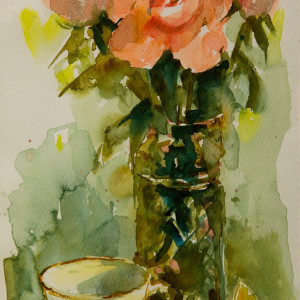 Pink Rose by Anne Kullaf