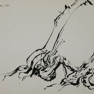 Two Tree Trunk by Wayne Nowack