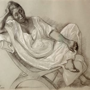 Evelia en un butaque by Francisco Zuniga