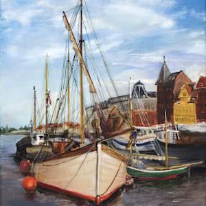Amsterdam Harbor by Pamela Larson Toscher, Image 1.