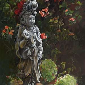Meditation In The Garden by Pamela Larson Toscher, Image 1.